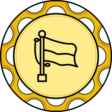 Polonya bayrağı, vektör simgesi