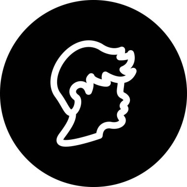 erkek avatar simgesi, vektör illüstrasyonu basit tasarım