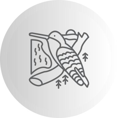 Violet taçlandırılmış sinekkuşu Dinamik Yaratıcı Dijital Grafik Şekli