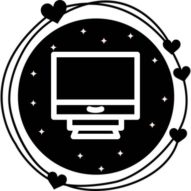 Lcd Minimum Düz Kullanıcı Deneyimi Sembolü