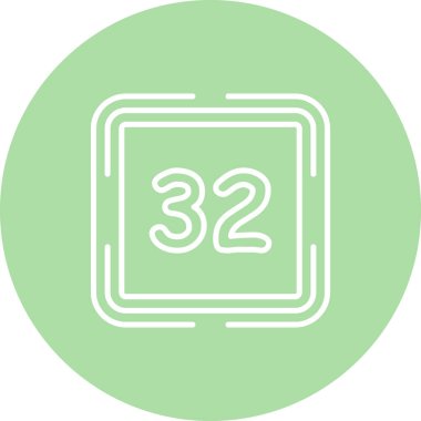 32 Web simgesi vektör illüstrasyonu