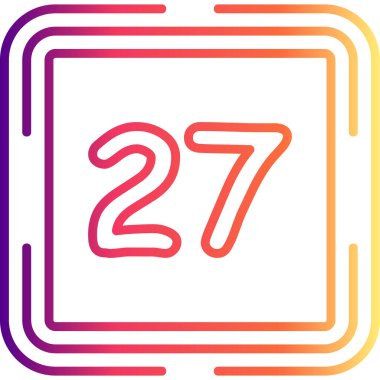 27 Web simgesi vektör illüstrasyonu