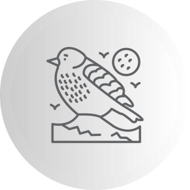 Avrupa Sığırcık ikonu vektör illüstrasyon tasarımı