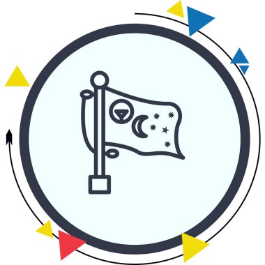 Cocos Adasının ulusal bayrağı, simge tasarımı ögesi