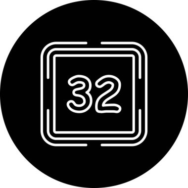 32 Web simgesi vektör illüstrasyonu