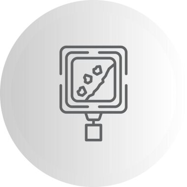 Düşen Kayalar Sofistike Temiz Ürün Grafik Şekli