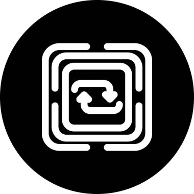 Web simgesi vektör illüstrasyonunu tekrarla