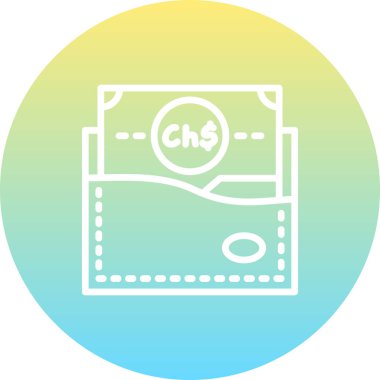 wallet icon, vector illustration simple design