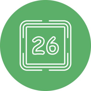 26 Web simgesi vektör illüstrasyonu