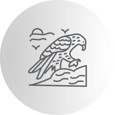 Altın Kartal yaratıcı ikon vektör çizimi tasarımı