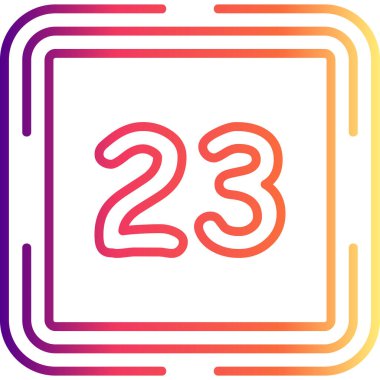 23 Web simgesi vektör illüstrasyonu