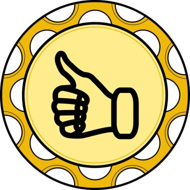 Beyaz Arkaplanda İzole Edilmiş Modern Satır Simgesi Başparmakları  