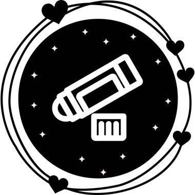 Canlı gradyan simgesi, okul malzemelerini, yapıştırma malzemelerini ve yaratıcı sanat projelerini temsil etmek için kapaklı yapıştırıcıyı gösteriyor.