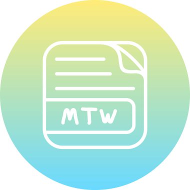 MTW Dosya Minimum Düz Kullanıcı Deneyimi Sembolü