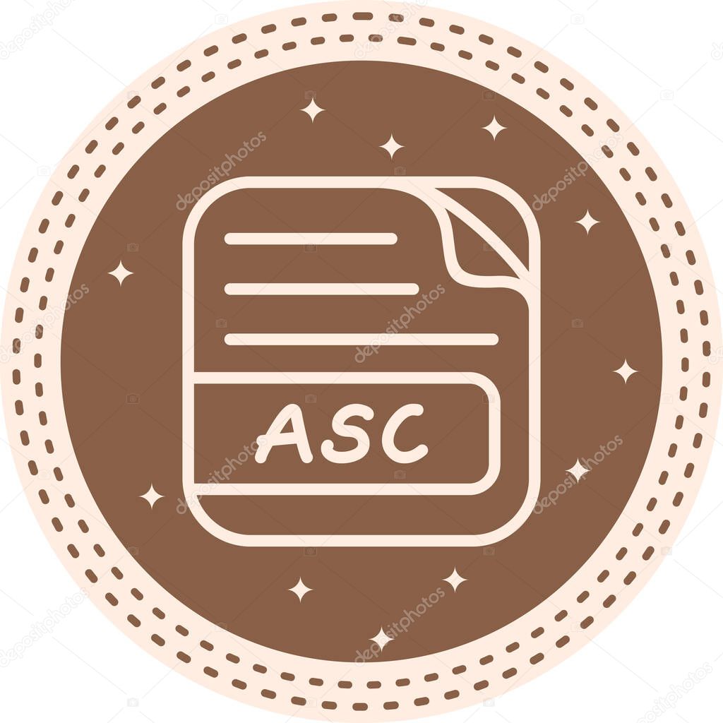 ASC File Balanced Custom Flat Vector Layout