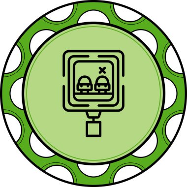 Web simgesi vektör illüstrasyonunu Geçmek Yok