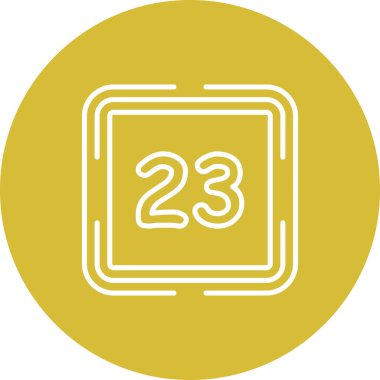 23 Web simgesi vektör illüstrasyonu