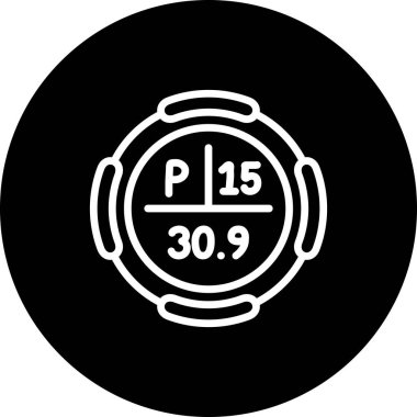 Fosfor Kimyasal Element Basit Simge, Vektör