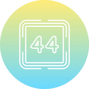 Kırk dört Web simgesi vektör illüstrasyonu