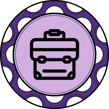 Evrak Çantası'nı web simge vektör çizim