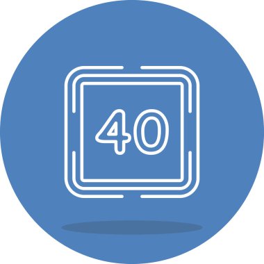 40 Web simgesi vektör illüstrasyonu