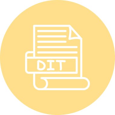 DIT Yüksek Kaliteli Ölçeklenebilir Vektör İllüstrasyonu