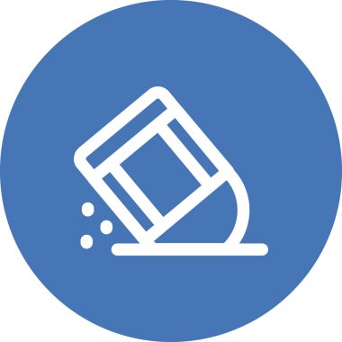 Dairesel düğme içinde kırtasiye, düzeltme ve düzenleme araçlarını temsil etmek için basit taslak simge simgesi silgisiName.