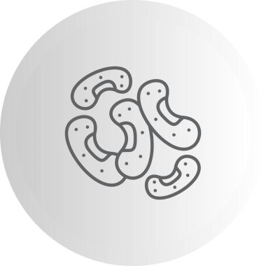 Fasulye Yenilikçi Düz Ürün Tasarım Sembolü