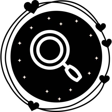 arama web simgesi vektör illüstrasyonu