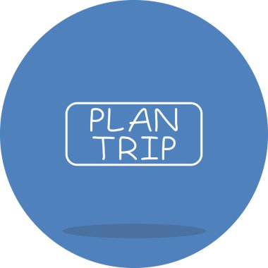 Trip Web simgesi vektör çizimi planı
