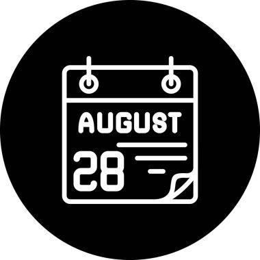 28 Ağustos Yüksek Kalite Ölçeklenebilir Vektör İllüstrasyonu