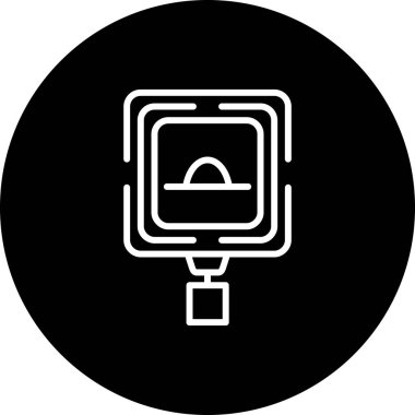 Hız Hump web simgesi vektör illüstrasyonu