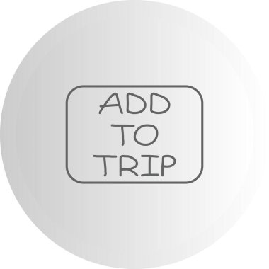 Trip web simgesi vektör illüstrasyonuna ekle