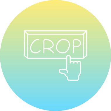 Kırpma web simgesi vektör illüstrasyonu