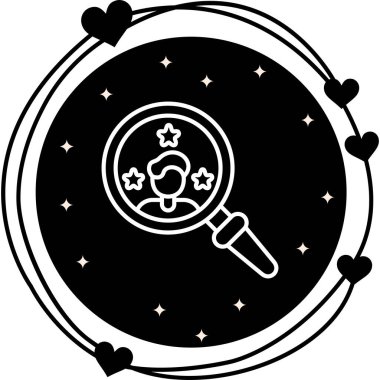 Yetenek Arama Web simgesi vektör çizimi