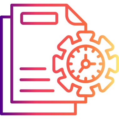 Simge vektör illüstrasyon tasarımı planlanıyor