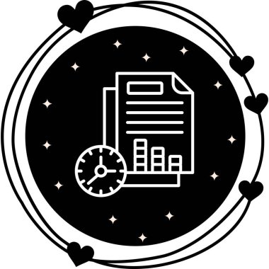 Proje Yönetimi web simgesi vektör illüstrasyonu