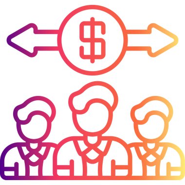 takım web simgesi vektör illüstrasyonu