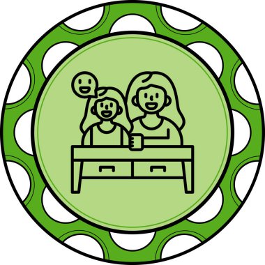 Üst web simgesi vektör illüstrasyonu