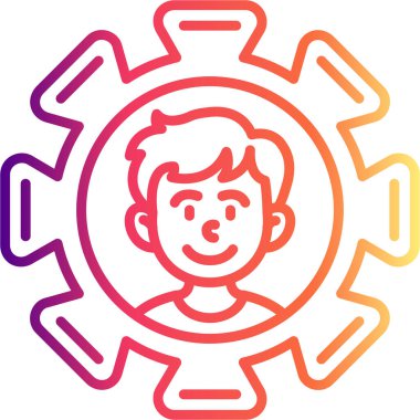 yönetim web simgesi vektör illüstrasyonu