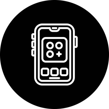 akıllı telefon simgesi, vektör illüstrasyonu basit tasarım illüstrasyonu