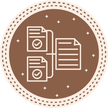 Dosya Yönetimi Modern Dengeli Markalaştırma Vektörü Sembolü