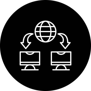 Ağ simgesi vektör illüstrasyon tasarımı