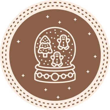 Noel Balosu Kristal Dengeli Özel Düz Vektör Düzeni