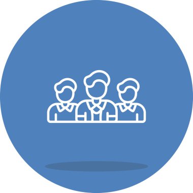 takım web simgesi vektör illüstrasyonu