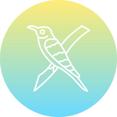 Avrupa Arı yiyici ikon vektör çizimi tasarımı