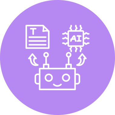 Metin Robotu Dinamik Yaratıcı Dijital Grafik Şekli