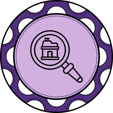 arama web simgesi vektör illüstrasyonu