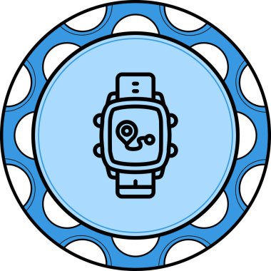 Akıllı Saat Dinamik Yaratıcı Dijital Grafik Şekli