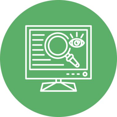 Simge vektör illüstrasyon tasarımını gözden geçir